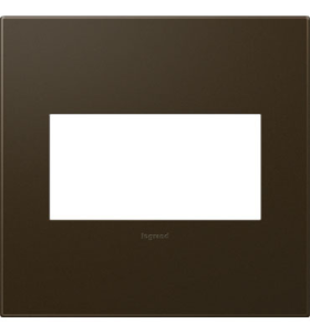 Pass & Seymour adorne AWP2GBR4 adorne Bronze 2-Gang Screwless Wall Plate