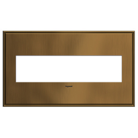 Pass & Seymour adorne AWC4GCOF4 adorne Coffee 4-Gang Screwless Wall Plate