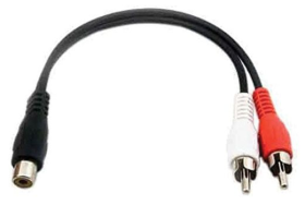 Pass & Seymour On-Q 364795-01 364795-01 Woofer RCA Y-Cable