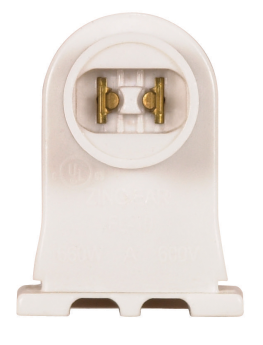 Satco 80-1498 High Output Fluorescent Plunger Lampholder Quickwire Terminals Accept Up to 18 AWG Solid or Tinned Leads