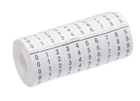 Ideal 42-399 Refill Wire Marker Roll With 0 Through 9 Legend Rolls, 0 to 9, Black On White, Polyester