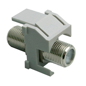 Pass & Seymour On-Q WP3481-GY Recessed Nickel Self-Terminating F-Connector Gray WP3481-GY