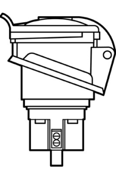 Pass & Seymour PS563R3S Pin & Sleeve Splashproof 63A 220V/380V 250V/440V Receptacle