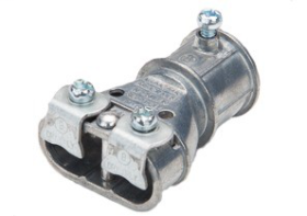 Bridgeport 4157-DC Duplex Transition Coupling for 3/4 In. EMT to 3/8 In. AC/MC/FMC Die Cast Zinc