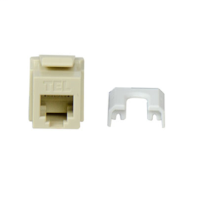 Pass & Seymour WP3473-IV Cat 3 Quick Connect Telephone Keystone Insert, Plastic, Ivory