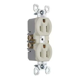 Pass & Seymour 3232LA 15A/125V Trademaster Duplex Receptacle Light Almond