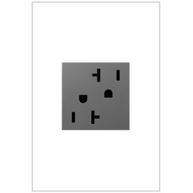 Pass & Seymour adorne ARTR202M4 adorne 20A Dual Tamper-Resistant Outlet Magnesium