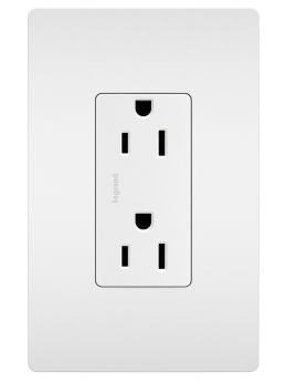 Pass & Seymour 885W Legrand 885-W Sierraplex Receptacle15Amp 125Volt Screw Terminal & Speedwire White