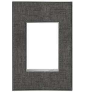 Pass & Seymour adorne AWM1G3SL4 adorne Slate Linen 1-Gang+ Screwless Wall Plate