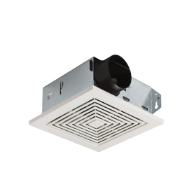 Broan 671 Ventilation Fan 70 CFM 7-1/4 x 7-1/2 In. Housing 3-5/8 In. Housing Depth 9 x 9.25 In. Grille 3 In. Duct Diameter