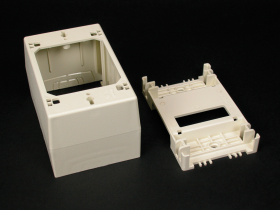 WIREMOLD 2348 1G 1-3/4"D NON-METALLIC BOX IVORY