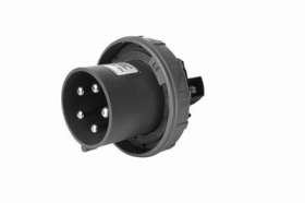 Pass & Seymour PS420P9-WR Replacement Plug Front Body, 125/250 VAC, 20 A, 3 Poles, 4 Wires, Nylon/Rubber