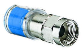 Ideal OmniConn 89-1544 F-Type Compression Connector, RG-6 Cable