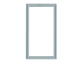 Pass & Seymour On-Q 36459411 42-in Legrand Custom Door Brushed Aluminum Frame Clear Insert