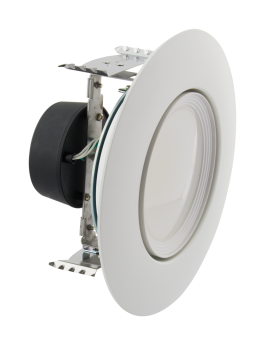 Satco S11824 5 to 6 In. Dimmable LED Gimbaled Downlight Retrofit 10.5 Watts 800 Lumens Warm to Cool White