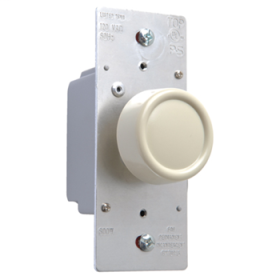 Pass & Seymour R600PIV Rotary R Series Dimmer Ivory 1P 120 VAC