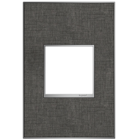 Pass & Seymour adorne AWM1G2SL4 adorne Slate Linen 1-Gang Screwless Wall Plate