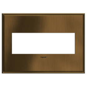 Pass & Seymour adorne AWC3GCOF4 adorne Coffee 3-Gang Screwless Wall Plate