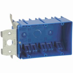 Thomas & Betts B349ADJ 3-gang 44 cu.in. Blue Non-Metallic adjust-a-Box with side clamp.