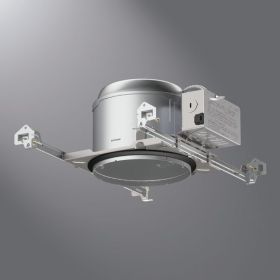 Cooper Air-Tite E27ICAT New Construction Shallow Recessed Housing Halogen/CFL/LED Lamp Insulated Insulation 120 VAC 6-3/8