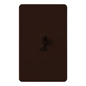 Lutron AYCL-153P-BR Ariadni Traditional Single-Pole or 3-Way Circuit Dimmer Switch 120 VAC Brown