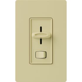 Lutron SELV-300P-IV Skylark Low-Voltage Single-Pole Slide Dimmer with Preset and On/Off Rocker Switch Ivory