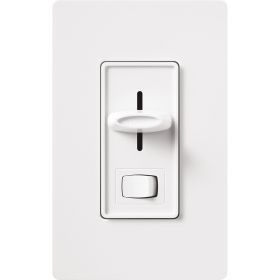 Lutron SELV-300P-WH Skylark Low-Voltage Single-Pole Slide Dimmer with Preset and On/Off Rocker Switch White