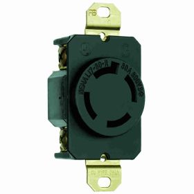 Pass & Seymour Turnlok L1730-R 3-Phase Single Locking Receptacle 600 VAC 30 A 3 Poles 4 Wires Gray