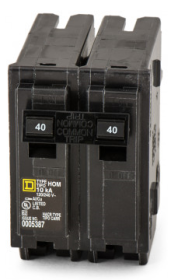 SQD HOM240 40A 2P 10KA PLUG-ON HOM BREAKER 120/240V (5/BX)