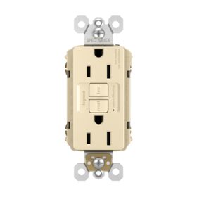 Pass & Seymour radiant 1597TRI radiant Tamper-Resistant 15A Duplex Self-Test GFCI Receptacles with SafeLock Protection Ivory