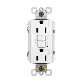 Pass & Seymour radiant 1597TRWRW radiant Tamper-Resistant Weather-Resistant 15A Duplex Self-Test GFCI Receptacles with SafeLock Protection White