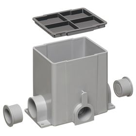 Arlinton FLBC8500 Gangable Concrete Floor Box With 1-1/4 In Hubs