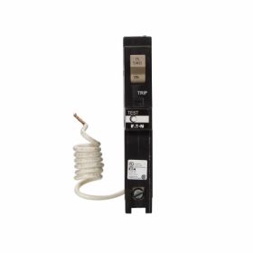 Cutler-Hammer CHFN115GF 15A 1-Pole GFCI 5mA 120/240V 10kA Circuit Breaker with Pigtail and Trip Flag