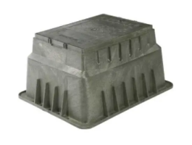 Pencell PE14HDH005P3 Green HDPE 14x19x12 In. Underground Box Includes "ELECTRIC" Cover and Bolts 5K Rated