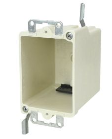 Allied 9368-EWK 3-3/16 In. Deep One-Gang Two-Hour Fire-Rated Fiberglass Box with Ears and K-Clamp 18 Cubic In.