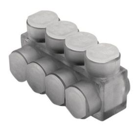 Burndy BIBD3504 2-Sided Entry Multi-Tap Connector 10 AWG to 350 kcmil Copper/Stranded Aluminum Aluminum