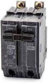 GE THQB21100 100A 2-Pole 120/240V 10kA Bolt-On Circuit Breaker