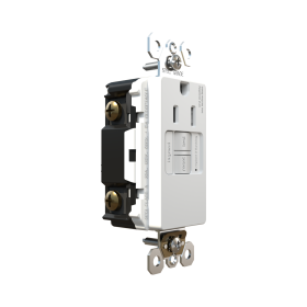 Pass & Seymour radiant 1597TRSGLW radiant Tamper-Resistant 15A Simplex Self-Test GFCI Receptacles with SafeLock Protection White