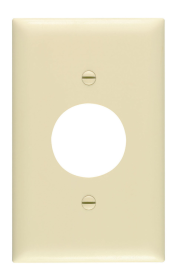 Pass & Seymour TP7 Single Receptacle Openings One Gang Brown Thermoplastic Plate