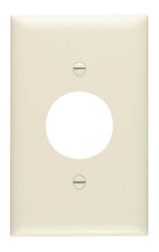 Pass & Seymour TP7LA Single Receptacle Openings One Gang Light Almond Thermoplastic Plate