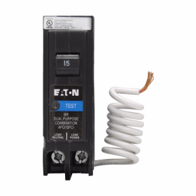 Cutler-Hammer BRN115DF 15A 1-Pole AFCI/GFCI 120/240V 10kA Circuit Breaker with Pigtail