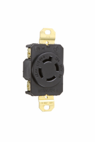 Pass & Seymour L1520R 20A NEMA L1520 Single Receptacle Twistlock 250 VAC 3W