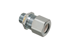 Arlington LPCG507S 1/2 in Zinc Plated Steel Strain Relief Cord Connector .385-.600 in Cable