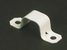 WIREMOLD V504 2-HOLE 1-HOLE STRAP IVORY 10-PK