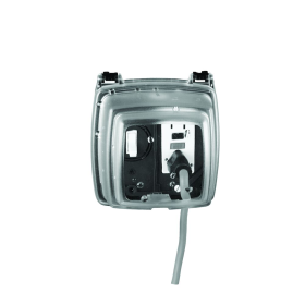 Intermatic WP1150C Plastic In-Use Weatherproof Cover Single-Gang Horizontal Hinge 4-3/4 In. Clear