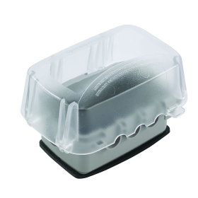 Intermatic WP5110C Extra-Duty Plastic In-Use Weatherproof Cover Single Gang Vertical/Horizontal Hinge 3-5/8 In. Clear