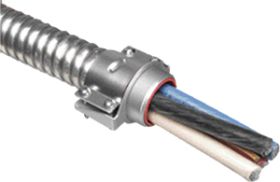 Arlington 8413 1-1/4 in MC Connector With Insulated throat 2-3 to 3/0-3 AWG 1 to 1.46 in Cable Opening