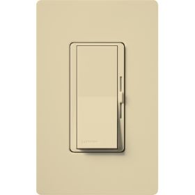 Lutron DVCL-153P-IV Diva LED+ Single-Pole or 3-Way Designer Style Slide Dimmer with On/Off Rocker Switch 120 VAC Ivory