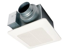 Panasonic FV-0511VQ1 WhisperCeiling Ventilation Fan, 50/80/110 CFM Selector, 10-1/4 In. Sq. Housing, 7-3/8 In. Housing Depth, 13 In. Sq. Grille, 4 or 6 In. Duct Diameter (Integrated Dual Duct Adapter)