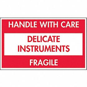 GMES GRAINGER 16U870 HANDLE WITH CARE FRAGILE 5"X3" STICKERS 500/RL